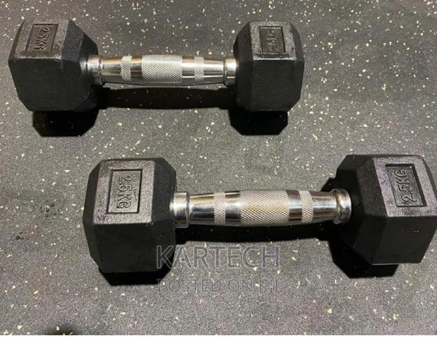 2.5kg - Hexagonal Dumbbell - Pair - main view