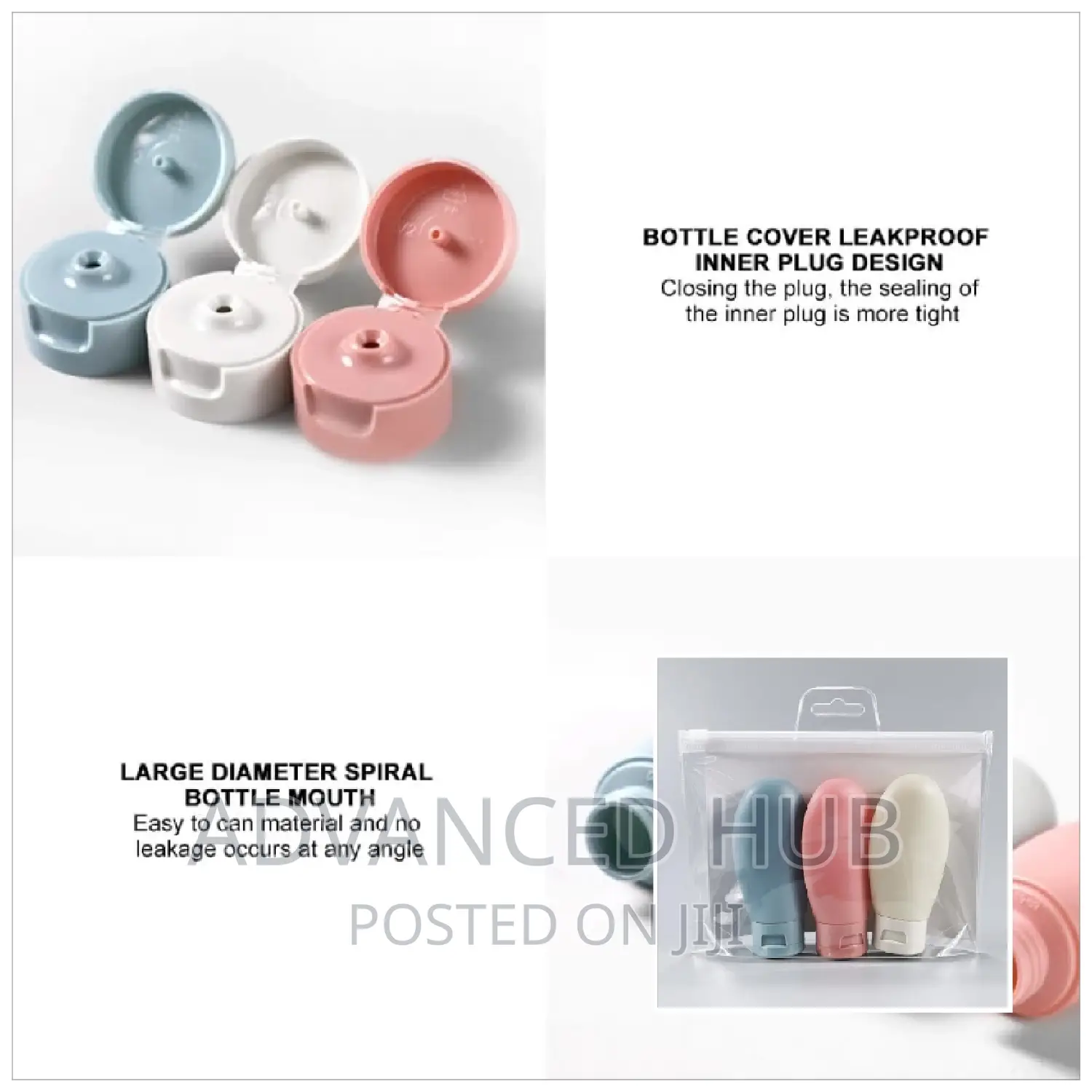 3pcs Nordic Style Portable Bottles
