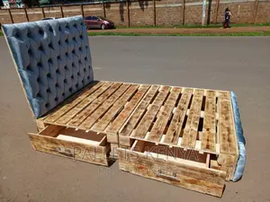 Premium Pallet Bed- 4*6 Pallet Bed With Drawers. (Y20)