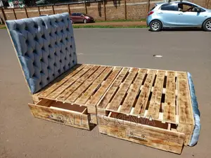 Premium Pallet Bed- 4*6 Pallet Bed- With Drawers. (#Y21)