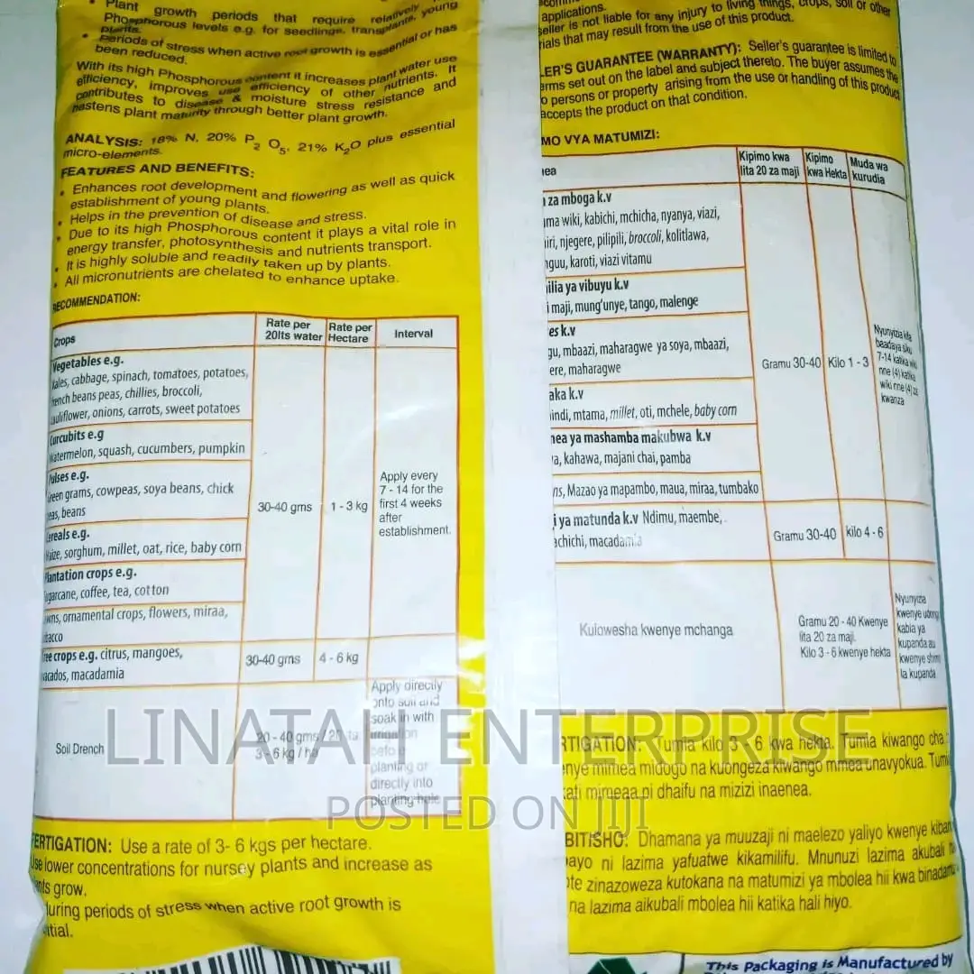 Easy Grow Starter Fertiliser N.P.K 18:20:21+Te 1kg