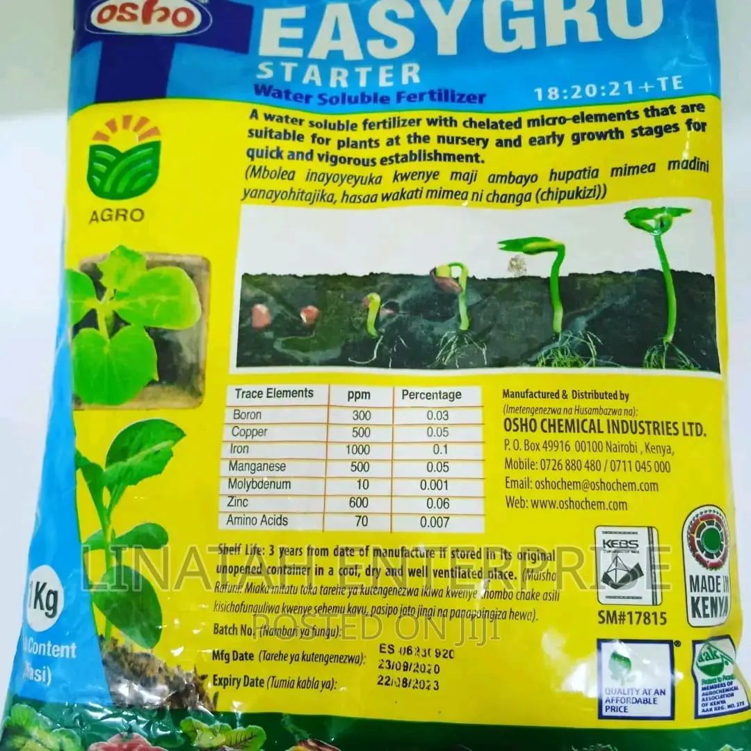 Easy Grow Starter Fertiliser N.P.K 18:20:21+Te 1kg