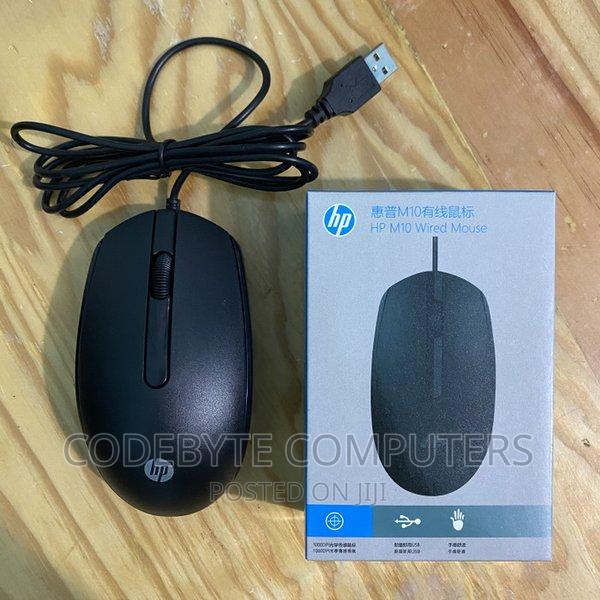 HP M10 Optical Mouse Black - main view