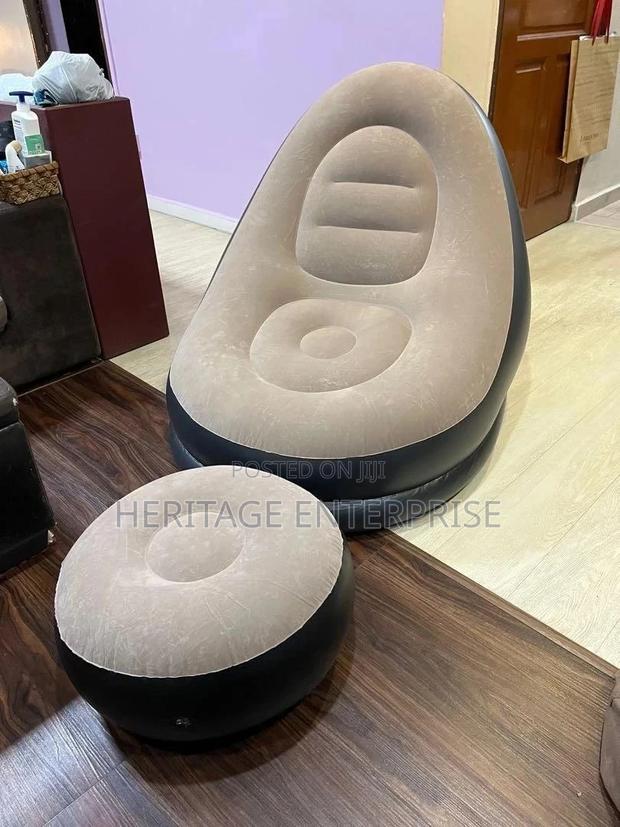 Seat,Inflatable Seat, With Footrest and Pump.