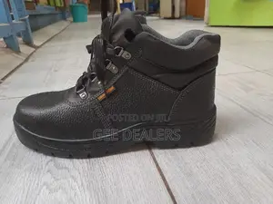 Black Unisex Steel Toed Work Boots