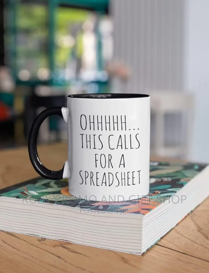 Two Tone Blackand White Branded Mug