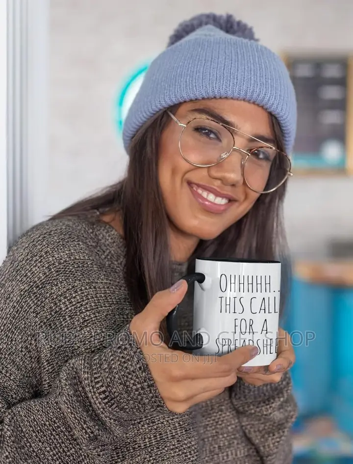 Two Tone Blackand White Branded Mug