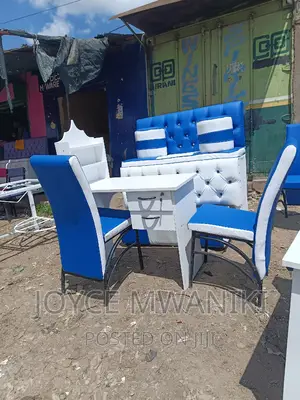 Pedicure 2 Seater, and Manicure Set, Blue and White.