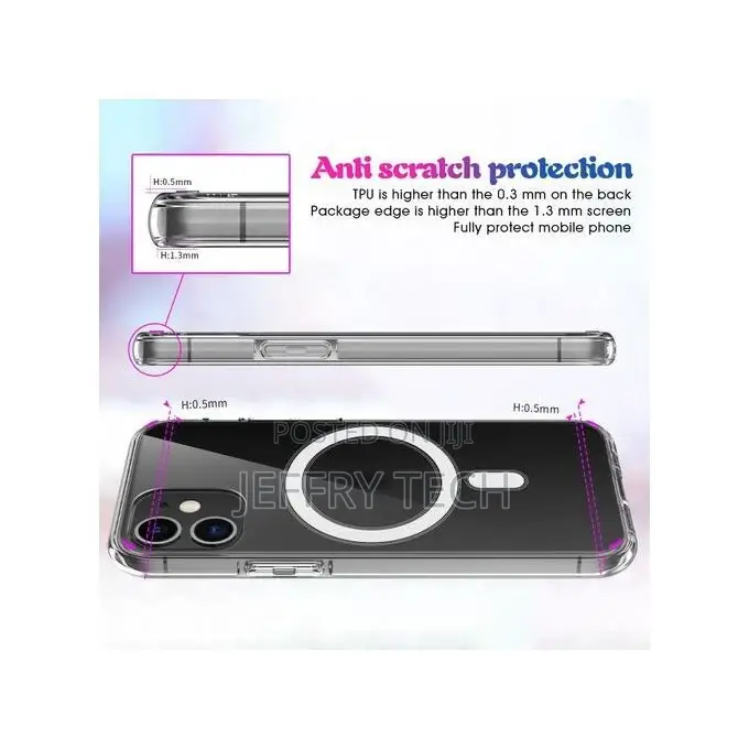 Magnetic Clear Case Designed for iPhone 11– Compatible With