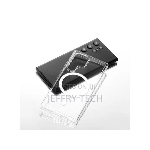 Magnetic Clear Case Designed Samsung Galaxy S23 Ultra– Compa - thumbnail 2
