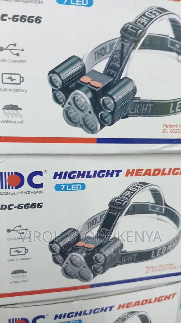 Rechargeable LED Head Torch - main view
