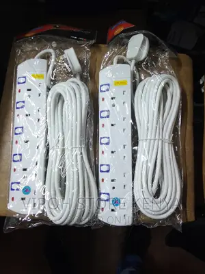10 Metres 5 Ports Socket Extension Cable - Surge Protector