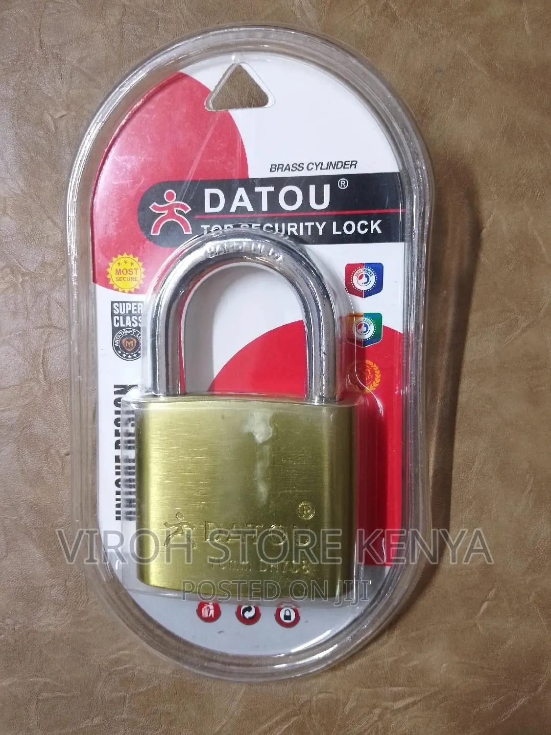 Datou Brass Padlock 70mm Top Security Padlock 3keys