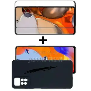Redmi Note 11 Pro Silicon Case and Tempered Glass Protector