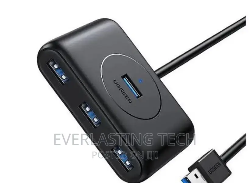 .UGREEN USB-C USB-A 3.0 to 4-Port Hub 1M Black - CR113