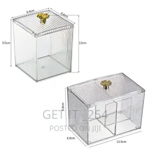 Double Multifunction Makeupcotton Pad Storage Box for Cotton