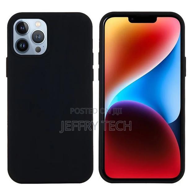 iPhone 15 Pro Max Silicone Back Case - Black