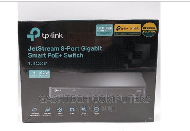 ^°Tp-link Jetstream 8-port Gigabit Smart Switch TL-SG2008P - main view