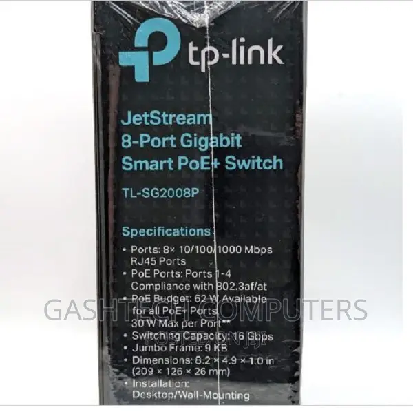 ^°Tp-link Jetstream 8-port Gigabit Smart Switch TL-SG2008P