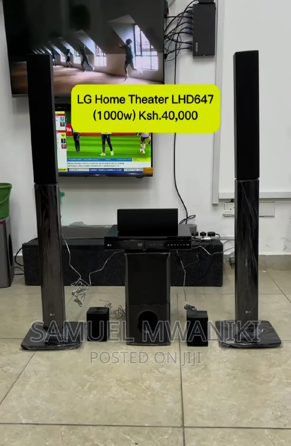 Lg Hometheater System Bass Blast Lhd647 5.1 Ch 1000 Watts