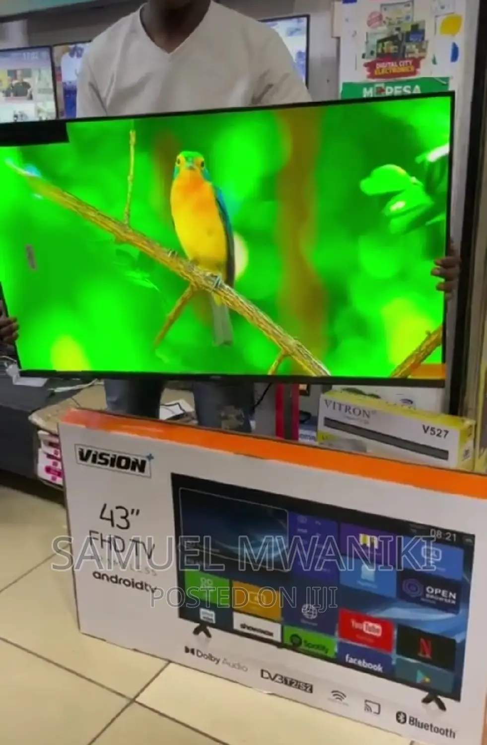Vision Plus 43" FHD Frameless Android Os Smart Tv