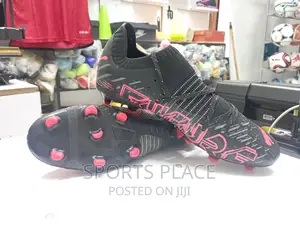 Puma Future Z Black and Red Football Cleats