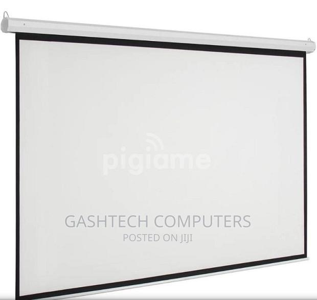 Auto Electric Projector Screen 300 X 300 - thumbnail 2