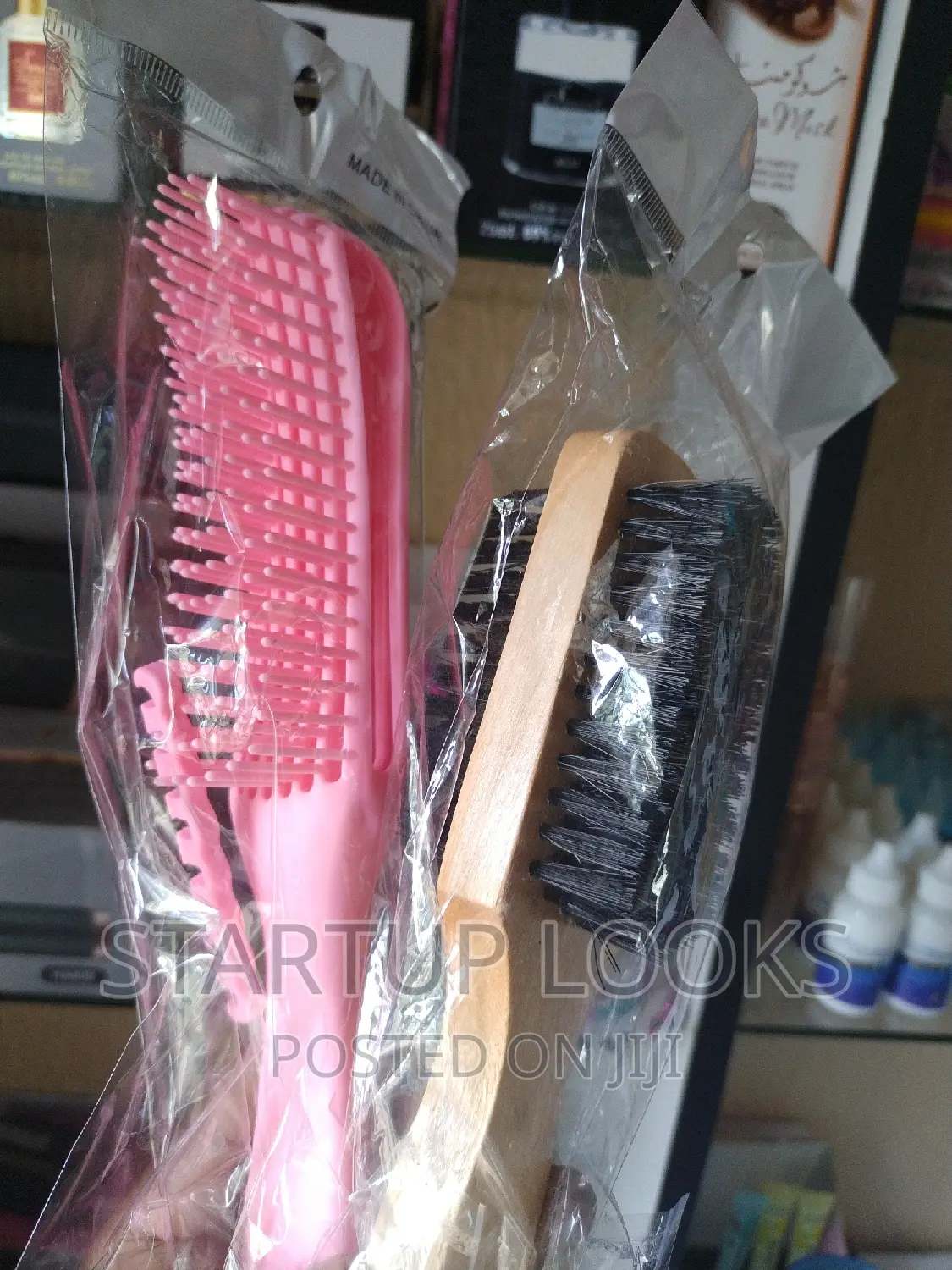 Hair Detangling Brush + Double Sided Brittle Brush