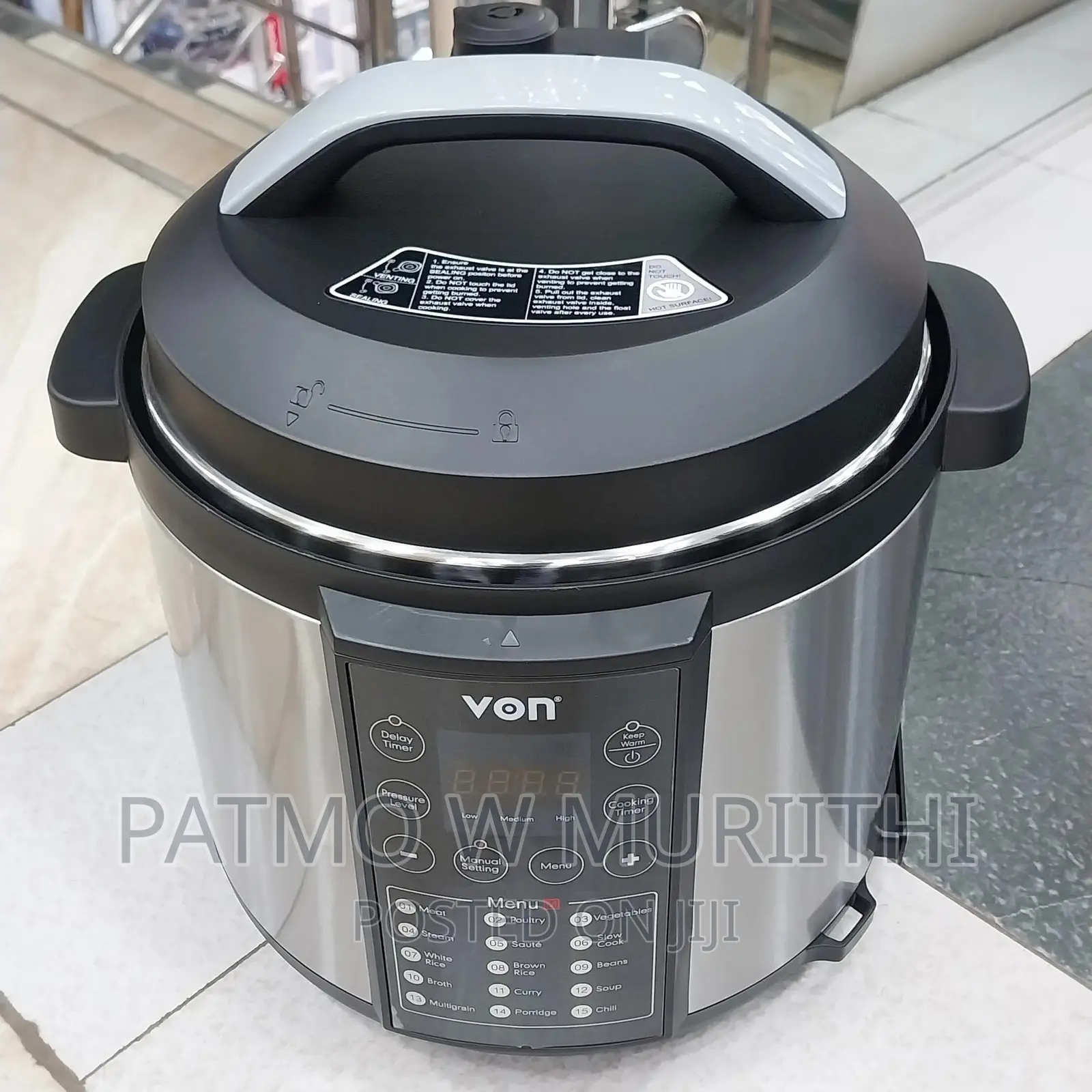 Von 6l Electric Pressure Cooker: Speedy Savory Meals