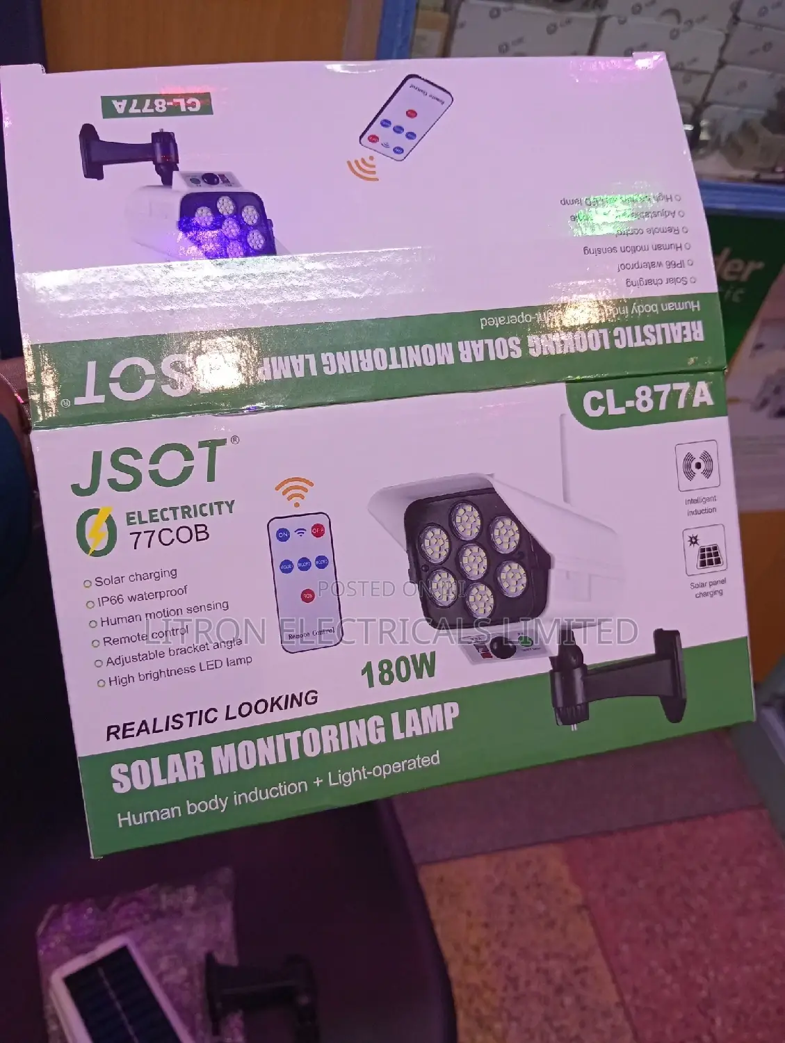 Solar Monitoring Lamp