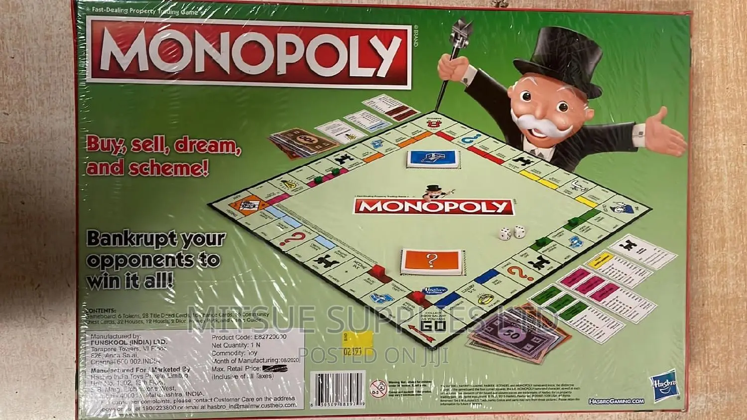 Monopoly Boardgame Original From Hasbro Gaming