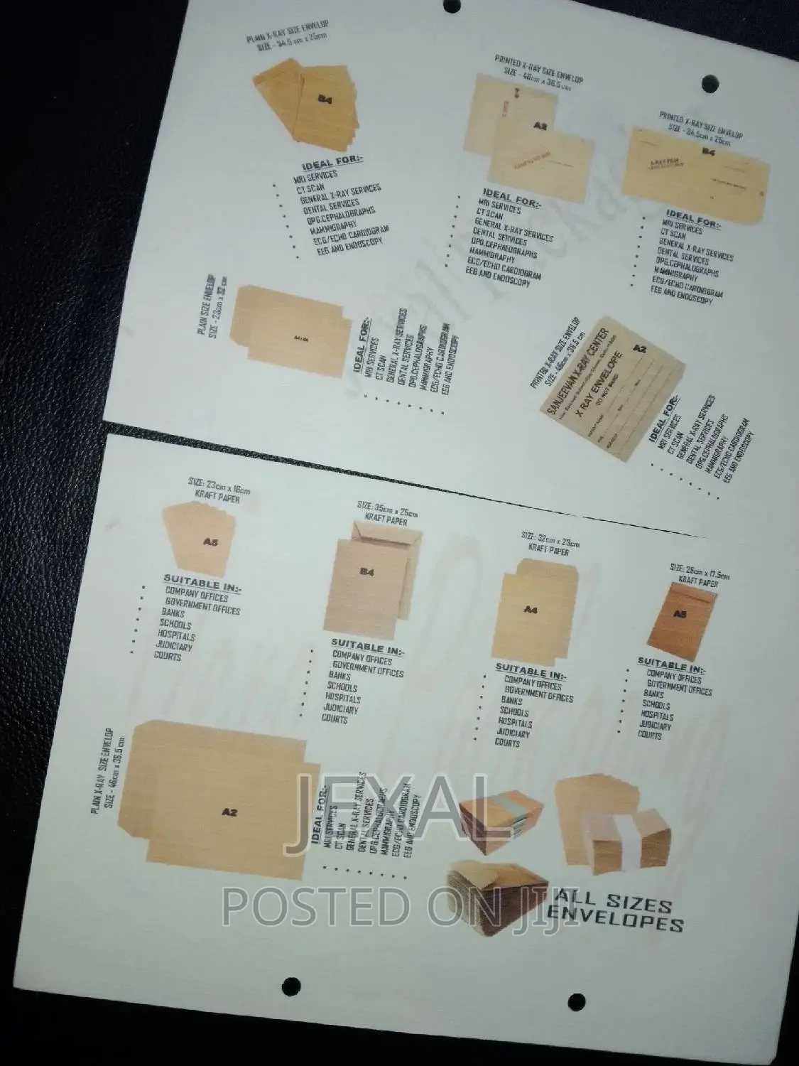 All Sizes Envelops