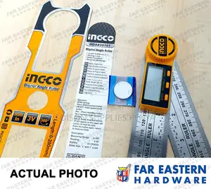 Ingco Digital Angle Ruler 7" Hdar20701 Digital Ruler LCD