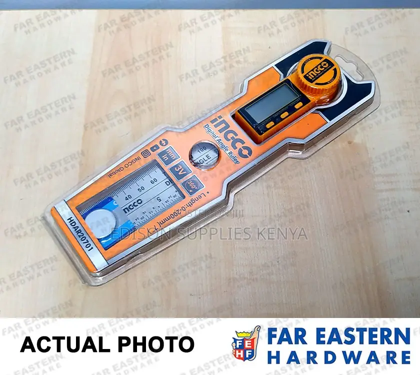 Ingco Digital Angle Ruler 7" Hdar20701 Digital Ruler LCD