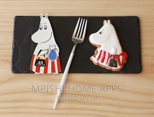 24pcs Cutlery Set White Silver - thumbnail 3