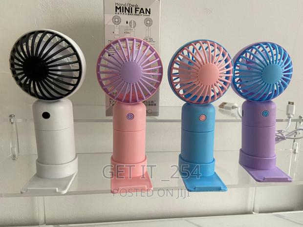 Portable Fan Pink,Purple,White,Blue Available