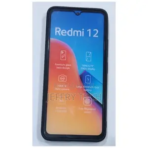 Silicon Back Case for Redmi 12- Black