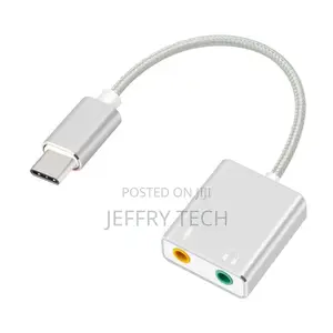 7.1 External USB Type C Sound Card Jack 3.5mm USB Audio