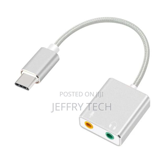 7.1 External USB Type C Sound Card Jack 3.5mm USB Audio