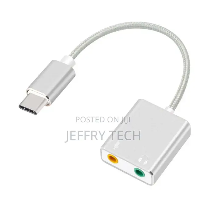 7.1 External USB Type C Sound Card Jack 3.5mm USB Audio