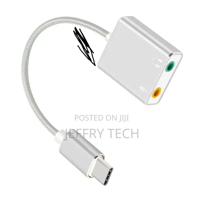 7.1 External USB Type C Sound Card Jack 3.5mm USB Audio