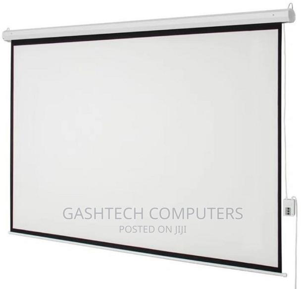 Auto Electric Projector Screen 200*200 78*78'' - main view
