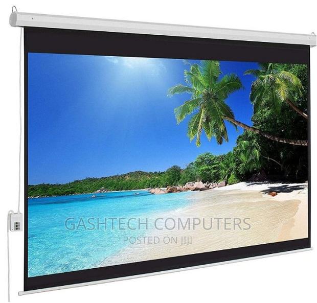 Auto Electric Projector Screen 200*200 78*78'' - thumbnail 3