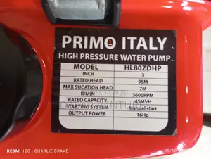 Primo Water Pump High Pressure Diesel 3"