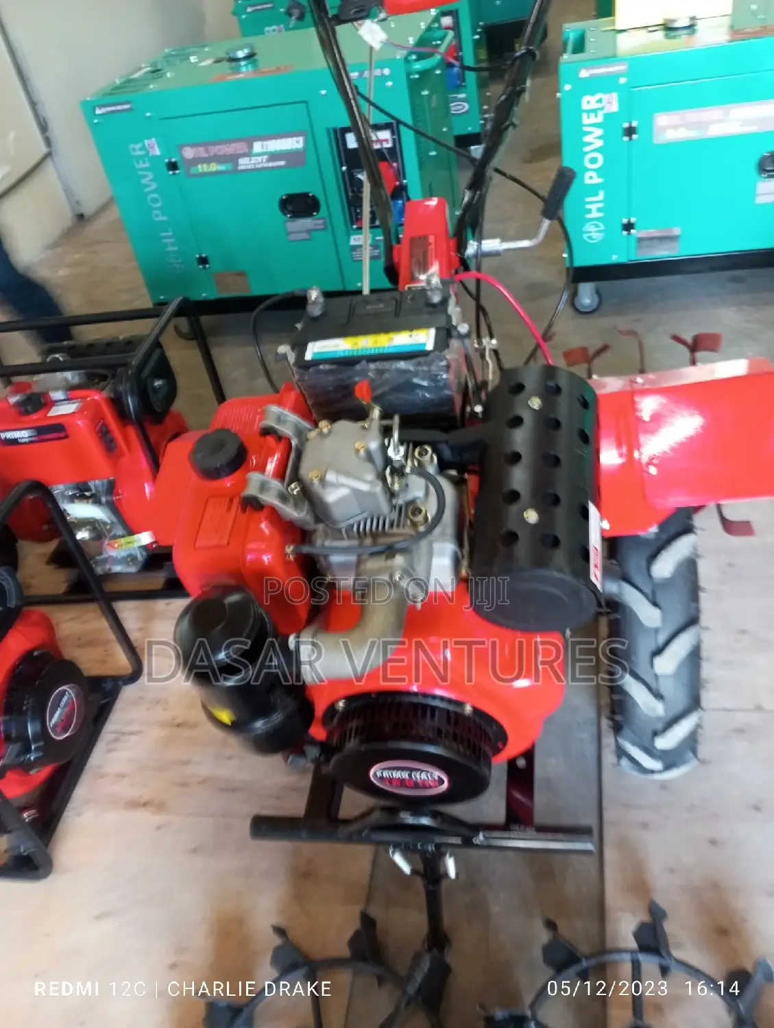 Power Tiller Machine 16hp Primo Italy
