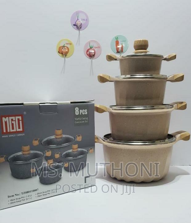 8pcs DIE CASTING ALUMINIUM Energy Saving Granite Cookware - main view