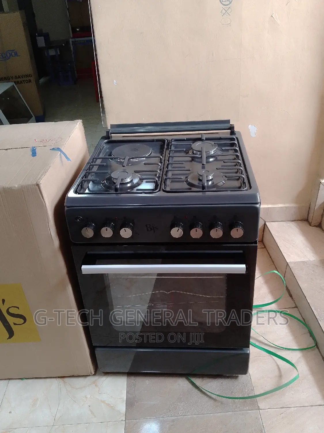 Bj's Grey Cooker 3gas 1electric 60*60 With Large Oven