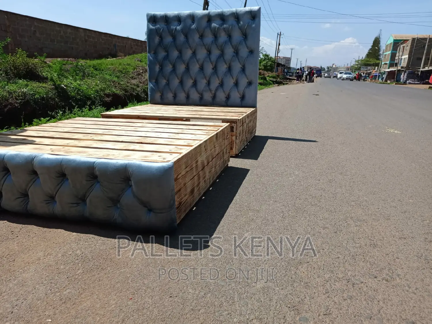 Pallet Bed 4*6 Chester Pallet Bed With Drawers. AG02 in Kasarani