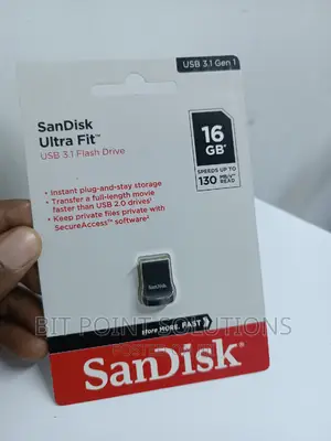 Sandisk 16gb Ultra Fit 130mbs Flash Drive ' 16gb Ultra Fit