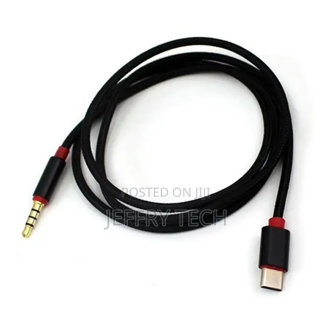 Type C Male to 3.5mm Male Car AUX Audio Cable Adapter USB C